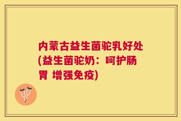 内蒙古益生菌驼乳好处(益生菌驼奶：呵护肠胃 增强免疫)