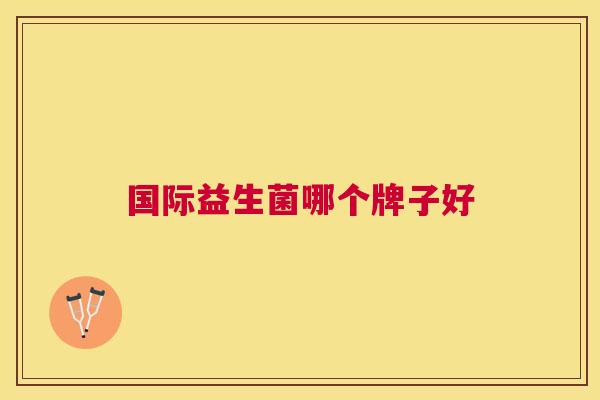 国际益生菌哪个牌子好