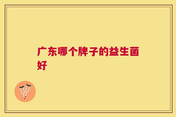 广东哪个牌子的益生菌好
