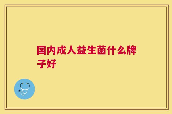 国内成人益生菌什么牌子好