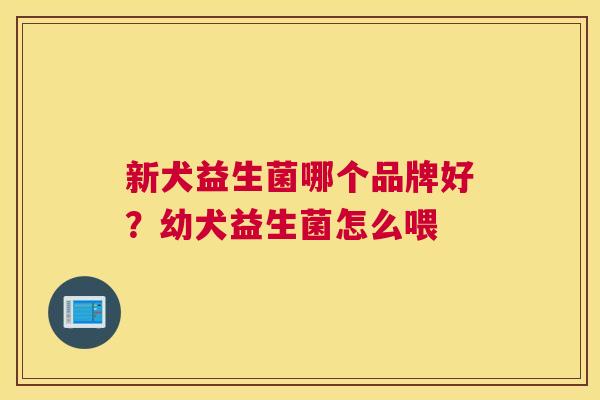 新犬益生菌哪个品牌好？幼犬益生菌怎么喂