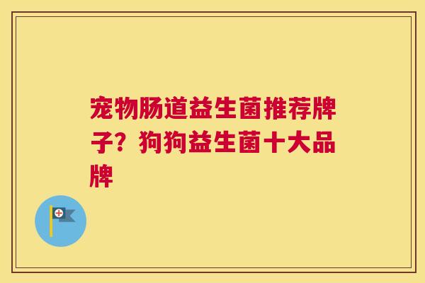 宠物肠道益生菌推荐牌子？狗狗益生菌十大品牌