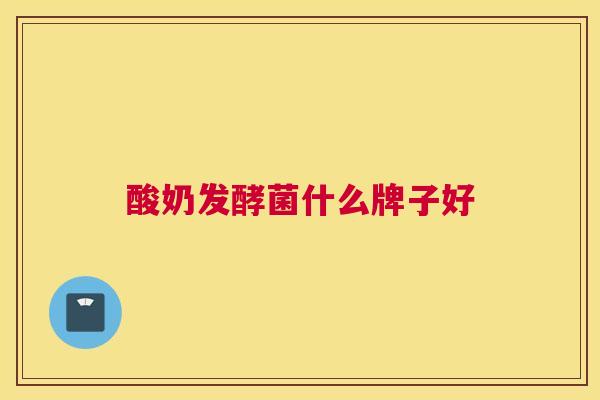 酸奶发酵菌什么牌子好