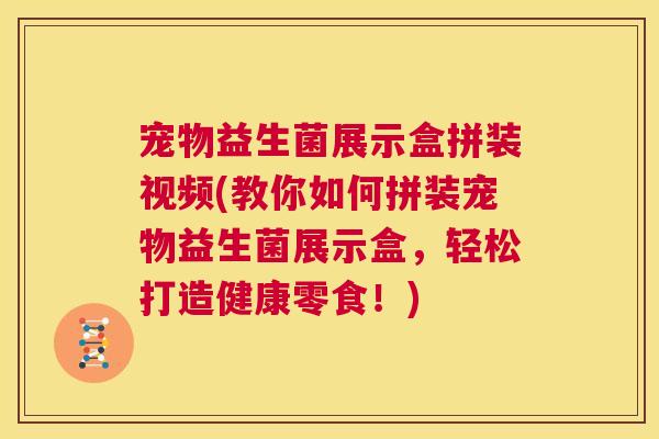 宠物益生菌展示盒拼装视频(教你如何拼装宠物益生菌展示盒，轻松打造健康零食！)