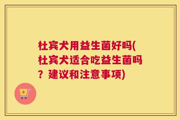 杜宾犬用益生菌好吗(杜宾犬适合吃益生菌吗？建议和注意事项)
