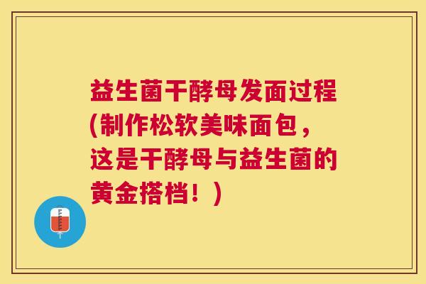 益生菌干酵母发面过程(制作松软美味面包，这是干酵母与益生菌的黄金搭档！)