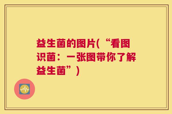 益生菌的图片(“看图识菌：一张图带你了解益生菌”)