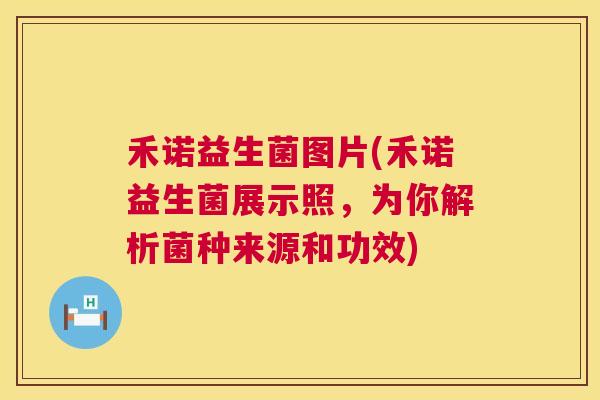 禾诺益生菌图片(禾诺益生菌展示照，为你解析菌种来源和功效)
