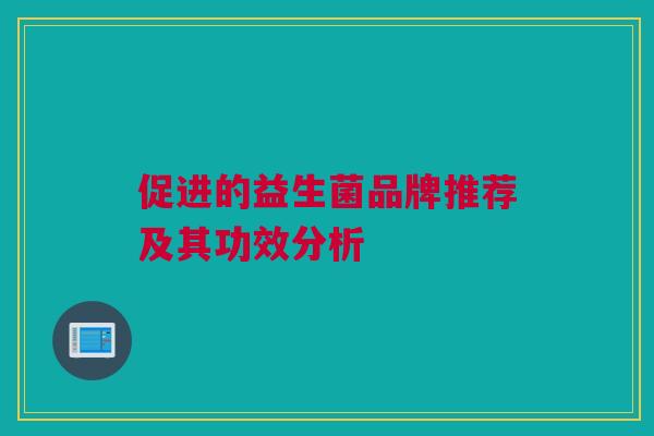 促进的益生菌品牌推荐及其功效分析