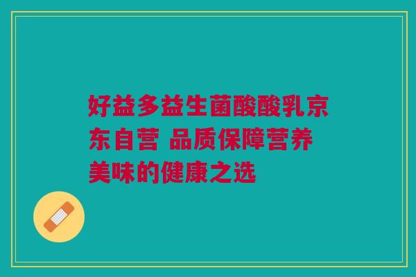 好益多益生菌酸酸乳京东自营 品质保障营养美味的健康之选