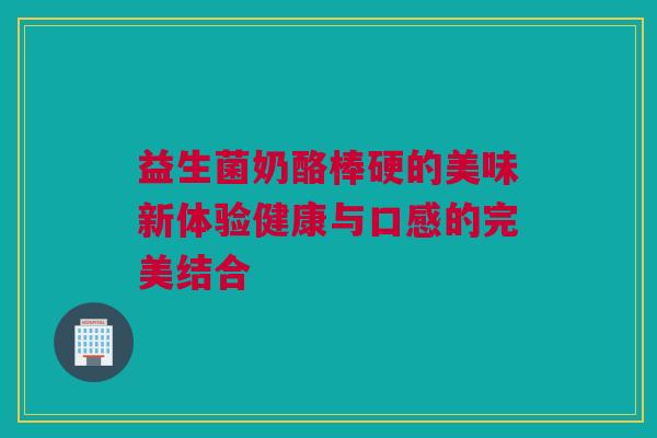 益生菌奶酪棒硬的美味新体验健康与口感的完美结合
