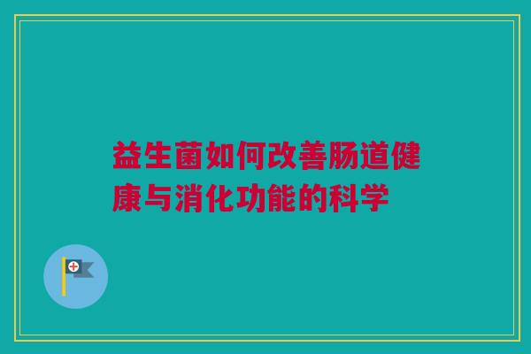 益生菌如何改善肠道健康与消化功能的科学