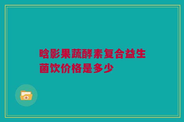 晗影果蔬酵素复合益生菌饮价格是多少