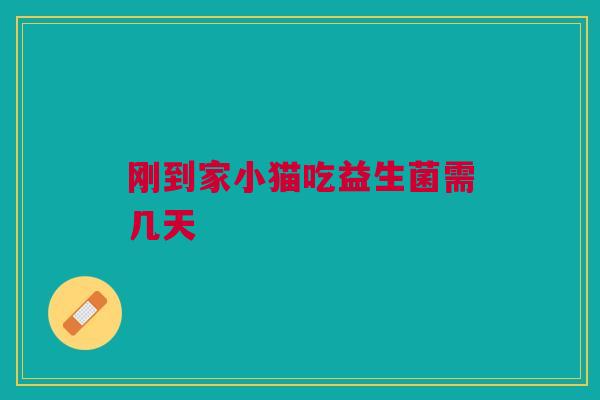 刚到家小猫吃益生菌需几天